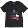 yoga and wine V-Neck Tee