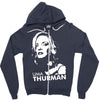 uma thurman Zipper Hoodie