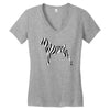 zebra pattern Women's V-Neck T-Shirt
