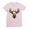 noel deer Ladies Fitted T-Shirt