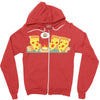 pizza campfire story Zipper Hoodie