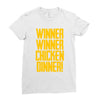 Winner Winner Chicken Dinner Ladies Fitted T-Shirt