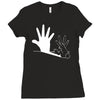 shadow puppet rabbit Ladies Fitted T-Shirt