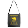 ugly sweater party beer bear funny Adjustable Strap Totes