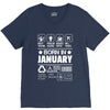 Born In January V-Neck Tee