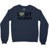 i love my soldier regular camouflage Crewneck Sweatshirt