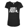 popular han shot first Maternity Scoop Neck T-shirt