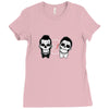 SKULL ON TWO FACE Ladies Fitted T-Shirt