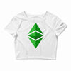 etherium classic logo Crop Top