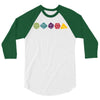 dungeons and dragons die hit 3/4 Sleeve Shirt