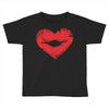 lip print heart Toddler T-shirt