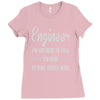 i'm not here to talk Ladies Fitted T-Shirt