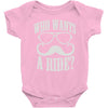 who wants to ride Baby Onesie