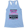 I Never Dreamed I d Grow Up To Be A Super Cute Veterinarin But Here I' Racerback Tank