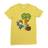 part time job   coconut farm Ladies Fitted T-Shirt