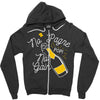 no 'pagne no gain Zipper Hoodie