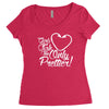 girls fish too only prettier Women's Triblend Scoop T-shirt