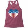 usa flag 2 Racerback Tank