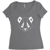 Geometric Panda Women's Triblend Scoop T-shirt