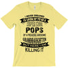 Super Cool Pops Of A Freaking Awesome Granddaughter T-Shirt