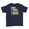 eat sleep league Youth Tee