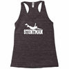stuntman funny movie present new Racerback Tank