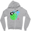 guitar retro music Zipper Hoodie
