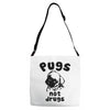 pugs not drugs Adjustable Strap Totes