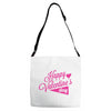 happy valentine's day Adjustable Strap Totes