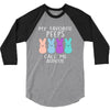 peeps bunnies 3/4 Sleeve Shirt