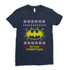 batman christmas Ladies Fitted T-Shirt