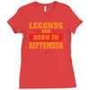 Legends Are Born In September Ladies Fitted T-Shirt