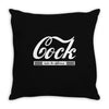 cock taste the difference mens v neck Throw Pillow
