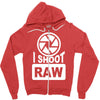 i shoot raw photography camera photograph Zipper Hoodie