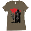 the king and the white wol Ladies Fitted T-Shirt