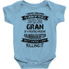 Super Cool Gran Of A Freaking Awesome Granddaughter Baby Onesie
