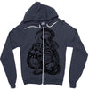snake and tiger Zipper Hoodie