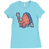 turtle turtleneck Ladies Fitted T-Shirt