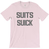 suits suck! t shirt t funny comedy on tv large T-Shirt