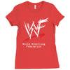 world wrestling Ladies Fitted T-Shirt