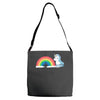 tasty rainbow Adjustable Strap Totes