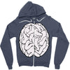 male brain Zipper Hoodie