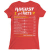 August Girl Facts Virgo Ladies Fitted T-Shirt