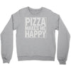 pizza makes me happy Crewneck Sweatshirt