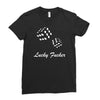 lucky fuers dice Ladies Fitted T-Shirt