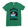 Never Underestimate A Man Who Watches Lost in Space And Was Born in De Ladies Fitted T-Shirt