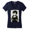 back in the old days Women's V-Neck T-Shirt