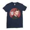 messi top Ladies Fitted T-Shirt