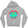 question your thinking flowy crop Zipper Hoodie