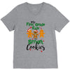my first grade kids are smart cookies V-Neck Tee